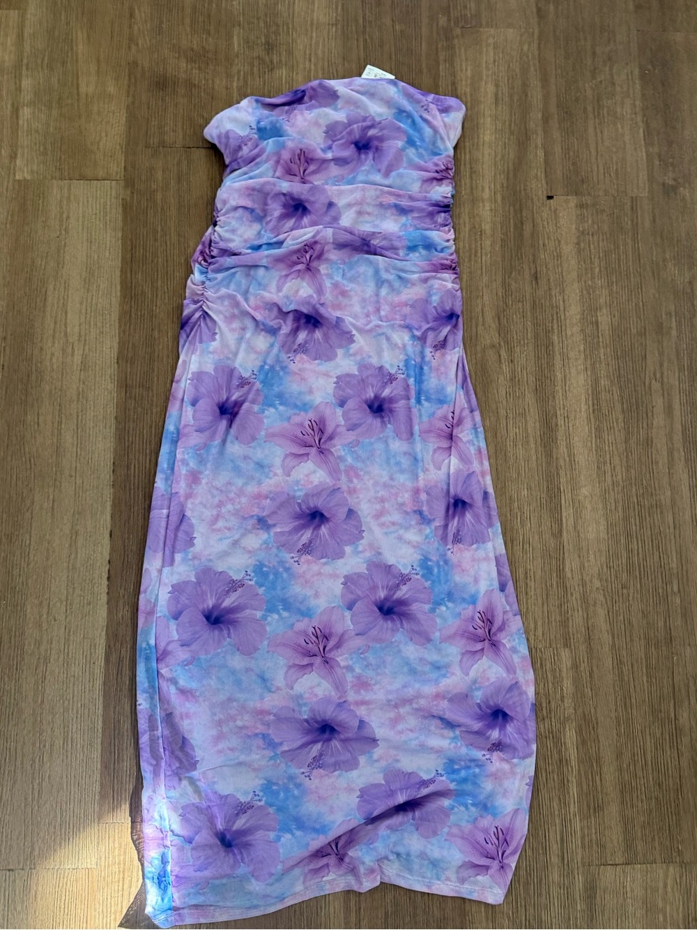 Madden Girl Lavender Floral Maxi Dress
